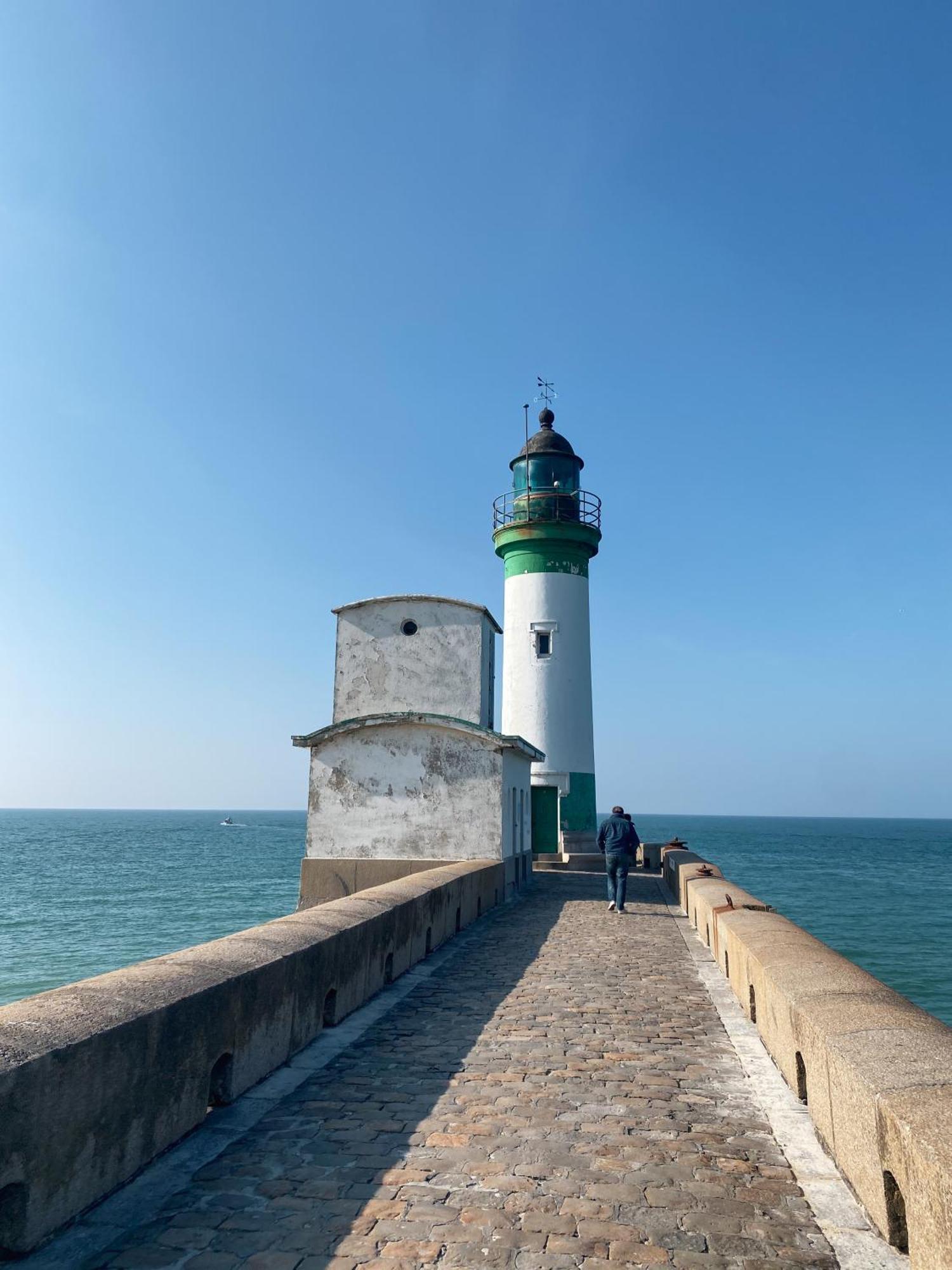 La Coquille - vue mer panoramique&port Tréport Le Tréport Esterno foto