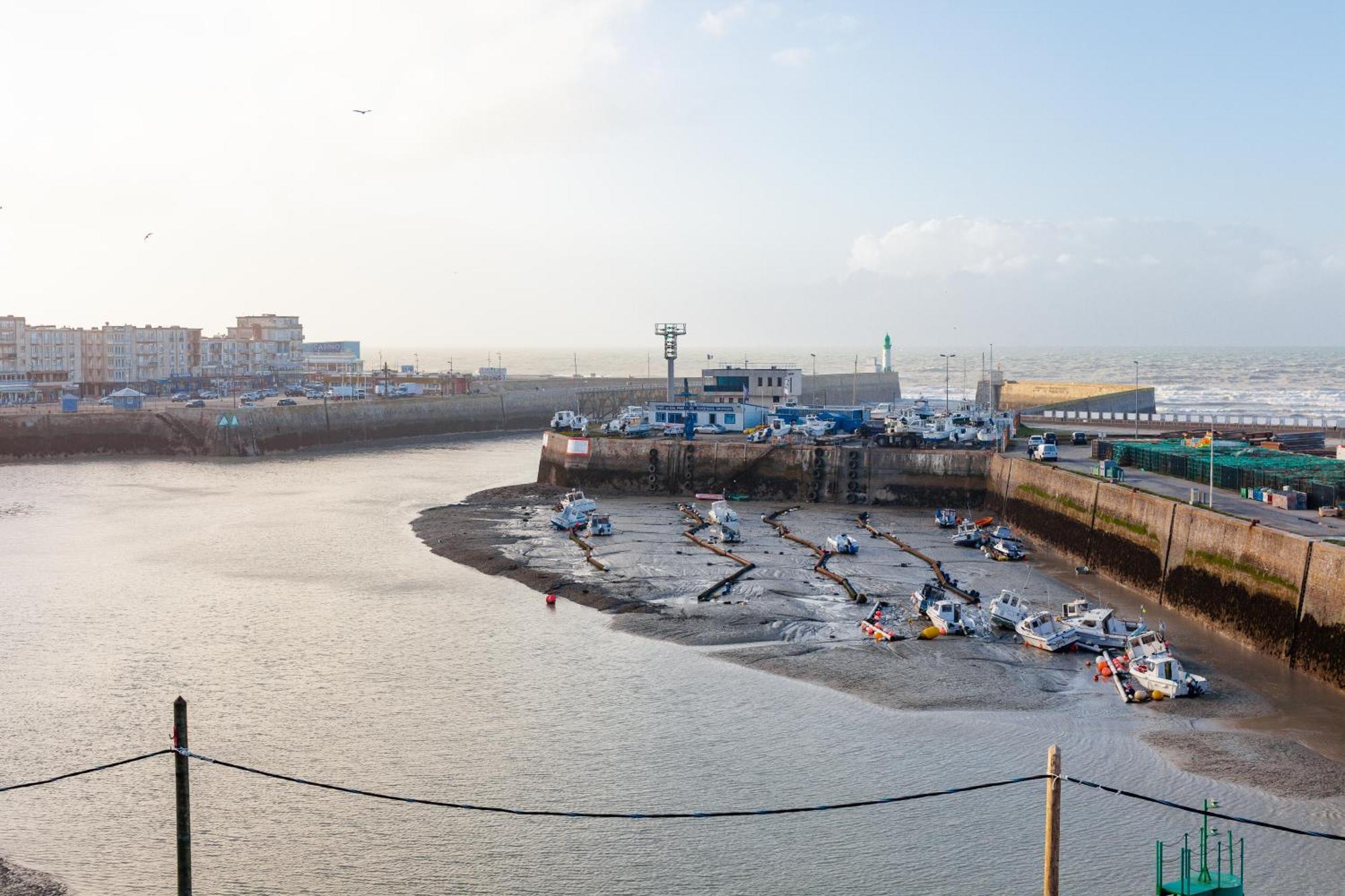 La Coquille - vue mer panoramique&port Tréport Le Tréport Esterno foto